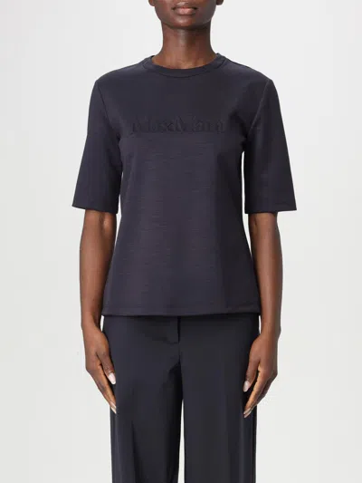 MAX MARA T-SHIRT MAX MARA WOMAN COLOR BLUE,G52602009