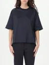 Max Mara Black Cortana T-shirt In Blue