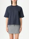 Max Mara T-shirt Woman Blue In Blue