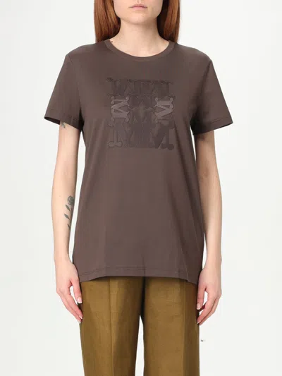 MAX MARA T-SHIRT MAX MARA WOMAN COLOR BURNT,G58518049