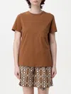 Max Mara Papaia Logo Embroidered T-shirt In Earth