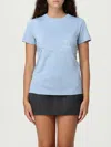Max Mara T-shirt  Woman Color Gnawed Blue In Blue