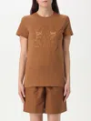 Max Mara T-shirt Woman Leather In Leather