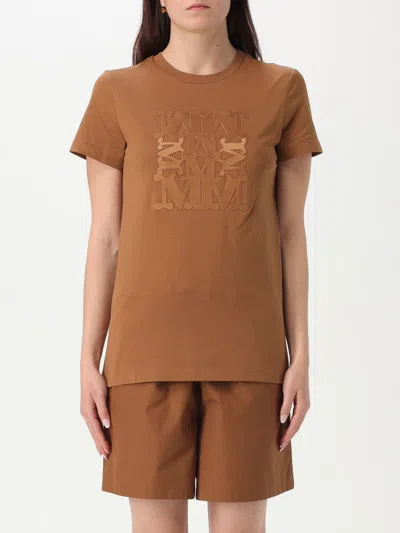 MAX MARA T-SHIRT MAX MARA WOMAN COLOR LEATHER,G58518107