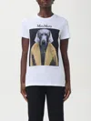 Max Mara Cipria Graphic Print T-shirt In Weiss 1