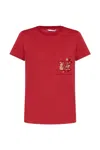 Max Mara Maxmara Women Nunzio - Short-sleeved T-shirt With Pocket And Embroidery