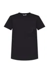 Max Mara Papaia Logo Embroidered T-shirt In Blue