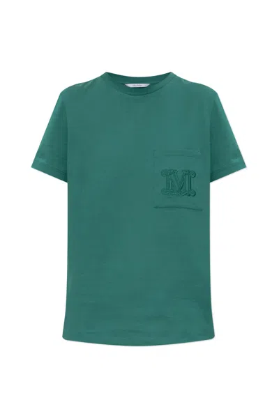 Max Mara T-shirt Papaia In Green