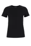 Max Mara Papaia Logo Embroidered T-shirt In Black