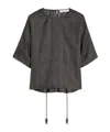 Max Mara T-shirt Top In Silver