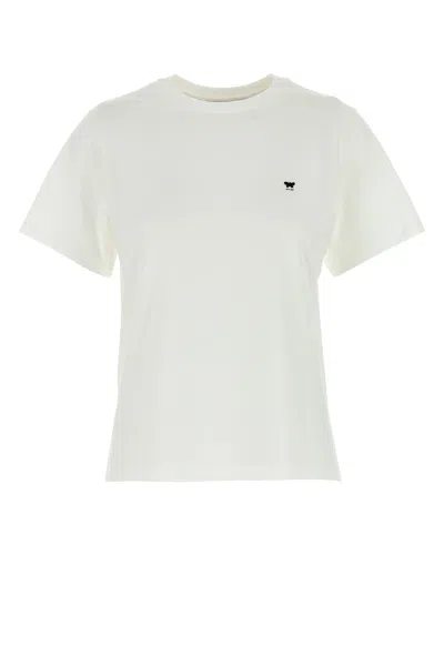 MAX MARA T-SHIRT VENACO IN COTONE BIANCO DONNA