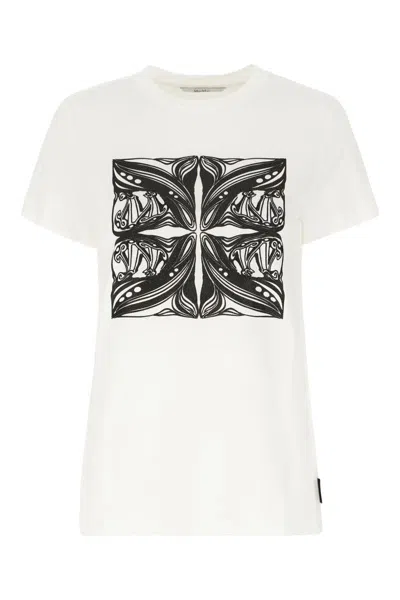 Max Mara Farad Printed Cotton Jersey T-shirt In White