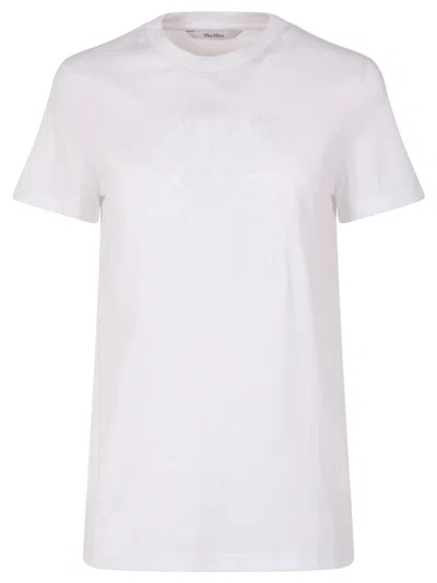 MAX MARA COTTON T-SHIRT WITH EMBROIDERY