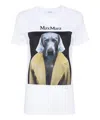 Max Mara Cipria Graphic Print T-shirt In White