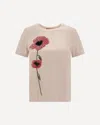 Max Mara T-shirt With Flowers And Sequins