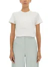 Max Mara Short Sleeve Crew Neck Top In Multi