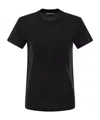 Max Mara Papaia Logo Cotton T-shirt In Black