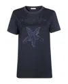Max Mara T-shirt With Round Neck And Short Sleeves In Black
