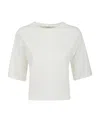 Max Mara T-shirt With Round Neck And Short Sleeves In White