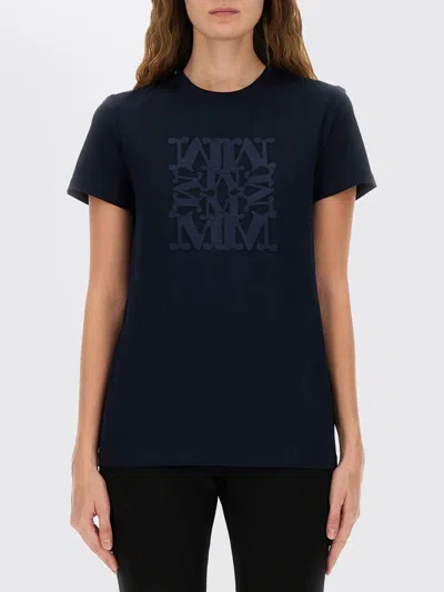 MAX MARA T-SHIRT MAX MARA WOMAN COLOR BLUE