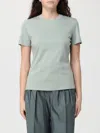 Max Mara Cotton T-shirt In Gray