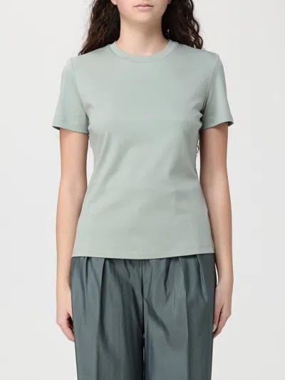 Max Mara Cotton T-shirt In Gray