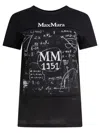 Max Mara Crew Neck Jersey T-shirt With Graphic Print