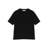 Max Mara Italian Crew Neck Ribbed Short Sleeve Top