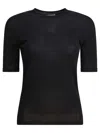 Max Mara Gerico Virgin Wool T-shirt In Black