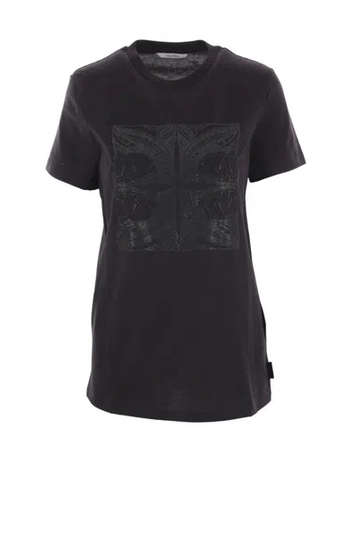 Max Mara Women Black Cotton Farad T-shirt