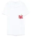 Max Mara Pocket Detail Round Neck Embroidered Top