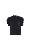 Max Mara Womens Black Mantide Logo-embroidered Stretch-jersey Top In Black