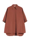 Max Mara T Shirts And Polos Leather Brown In Brown