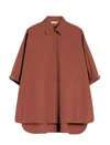 Max Mara T Shirts And Polos Leather Brown In Brown