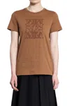 Max Mara Taverna Cotton T-shirt In Beige