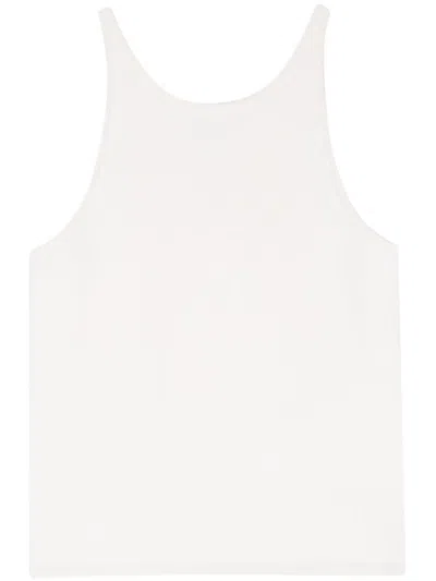 Max Mara Strickoberteil Mit Rundem Ausschnitt In White