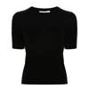 Max Mara Wool Crew-neck Sweater In Black