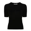Max Mara Wool Crew-neck Sweater In Black