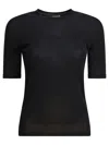 Max Mara Gerico Virgin Wool T-shirt In Black