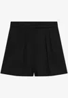 Max Mara Giugno Wool-blend Short In Black