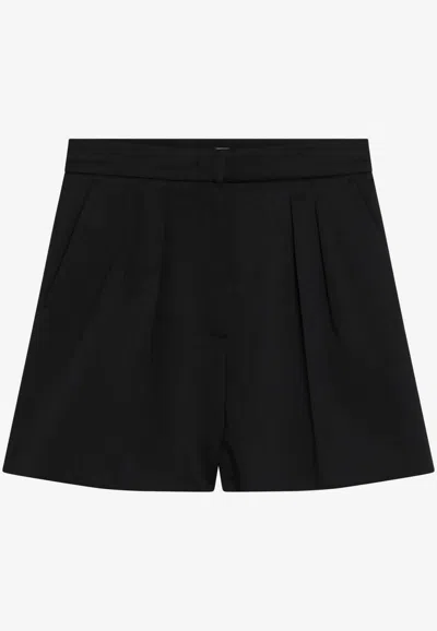 Max Mara Tabacco Mini Tailored Shorts In Multi