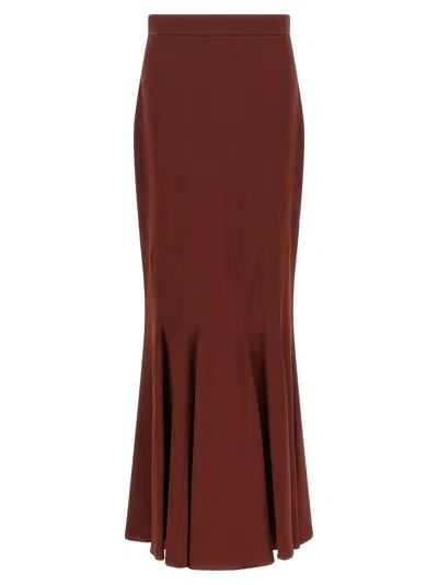 Max Mara 'tabarin' Skirt In Brown