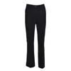 Max Mara Tabarin Trousers In Black Cotton Twill