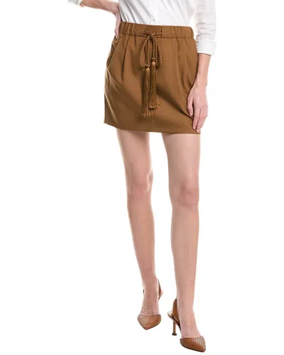 Max Mara Tabarin Wool In Brown