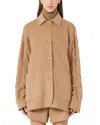 Max Mara Tacco Camel Wool Coat In Brown