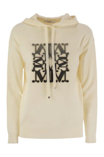 Max Mara Taddeo - Sweatshirt In Wool Yarn In Neutral
