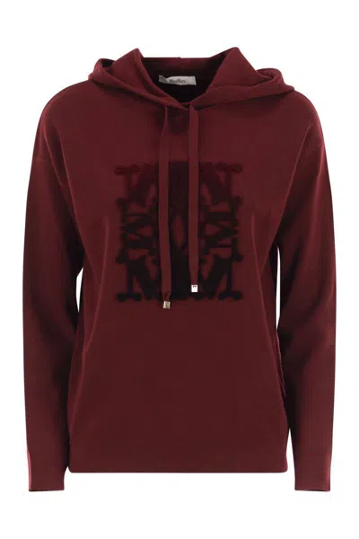 Max Mara Taddeo - Sweatshirt In Wool Yarn In Red