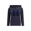 Max Mara Taddeo's Hoodie In Wool In Blue