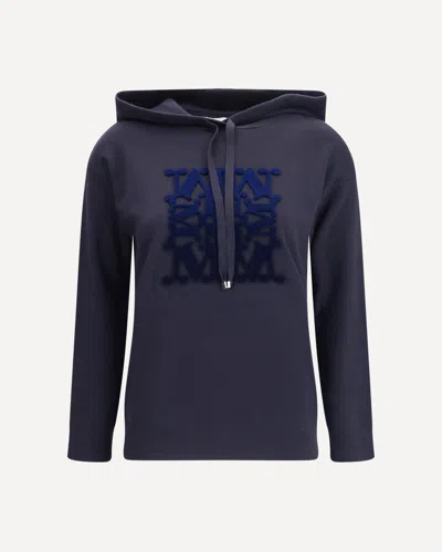 Max Mara Taddeo's Hoodie In Wool In Black