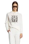 Max Mara Taddeo Cream Virgin Wool Sweater In White